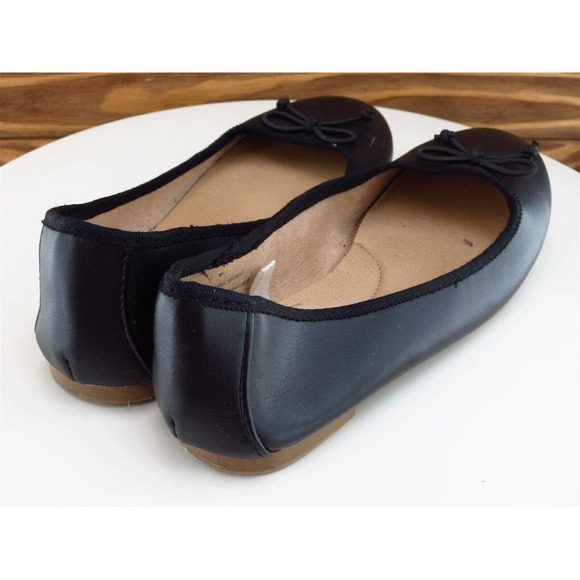Cat & Jack Sz 4 Shoes Girls Youth Ballet Black Synthetic Slip On - Picture 6 of 10